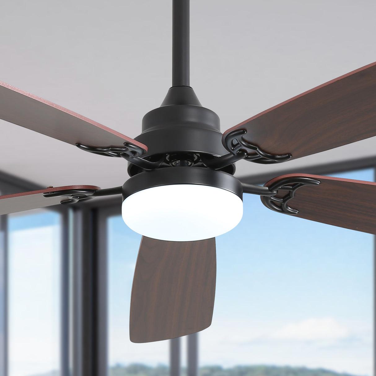 52 Inch Classics Ceiling Fan with LED Light & Remote Control