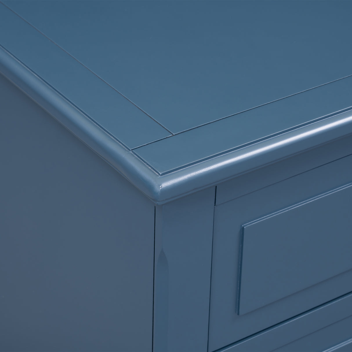 U_STYLE 28'' Pine Wood Nightstand with 3 Drawers