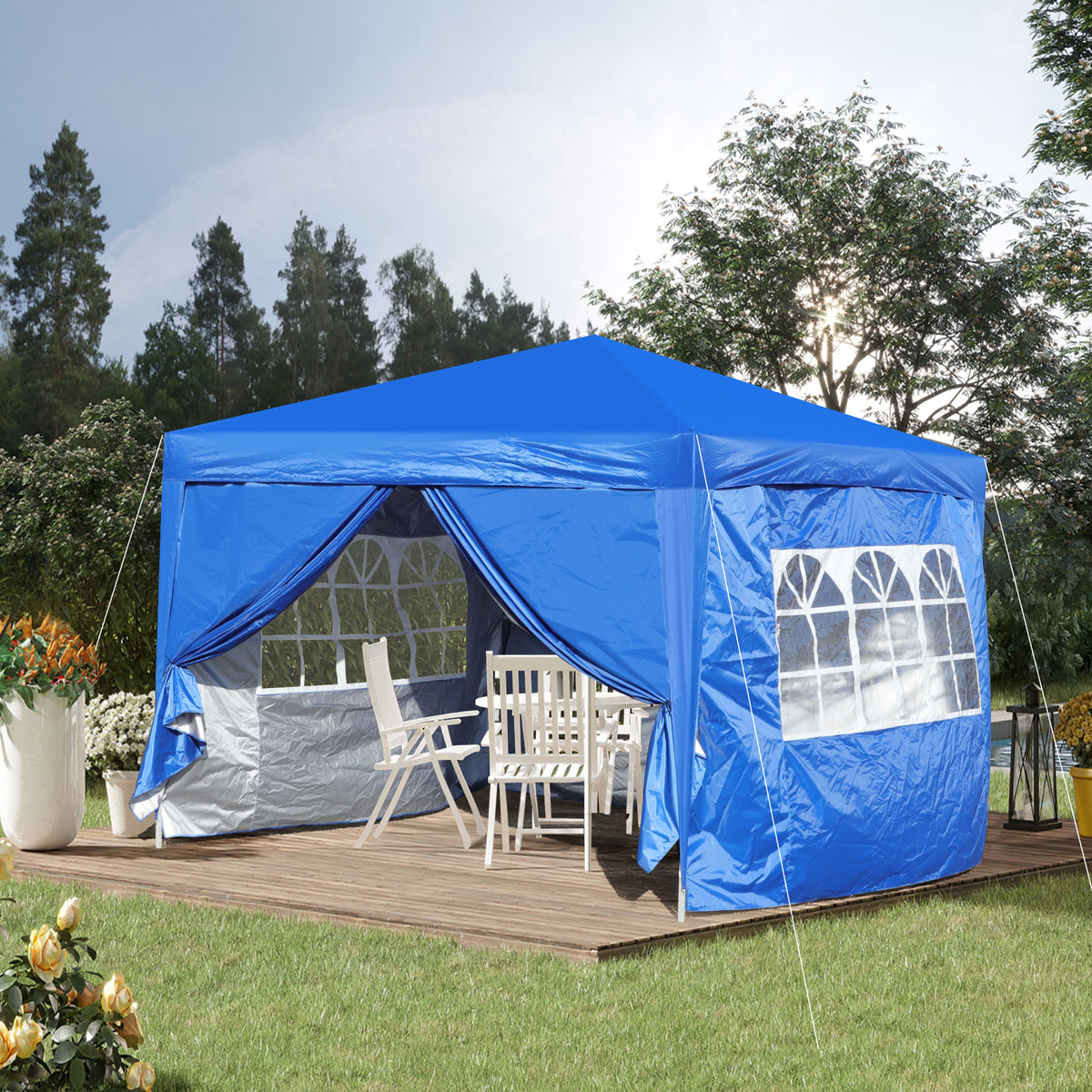 Outdoor 10x10FT Pop Up Gazebo Canopy Tent