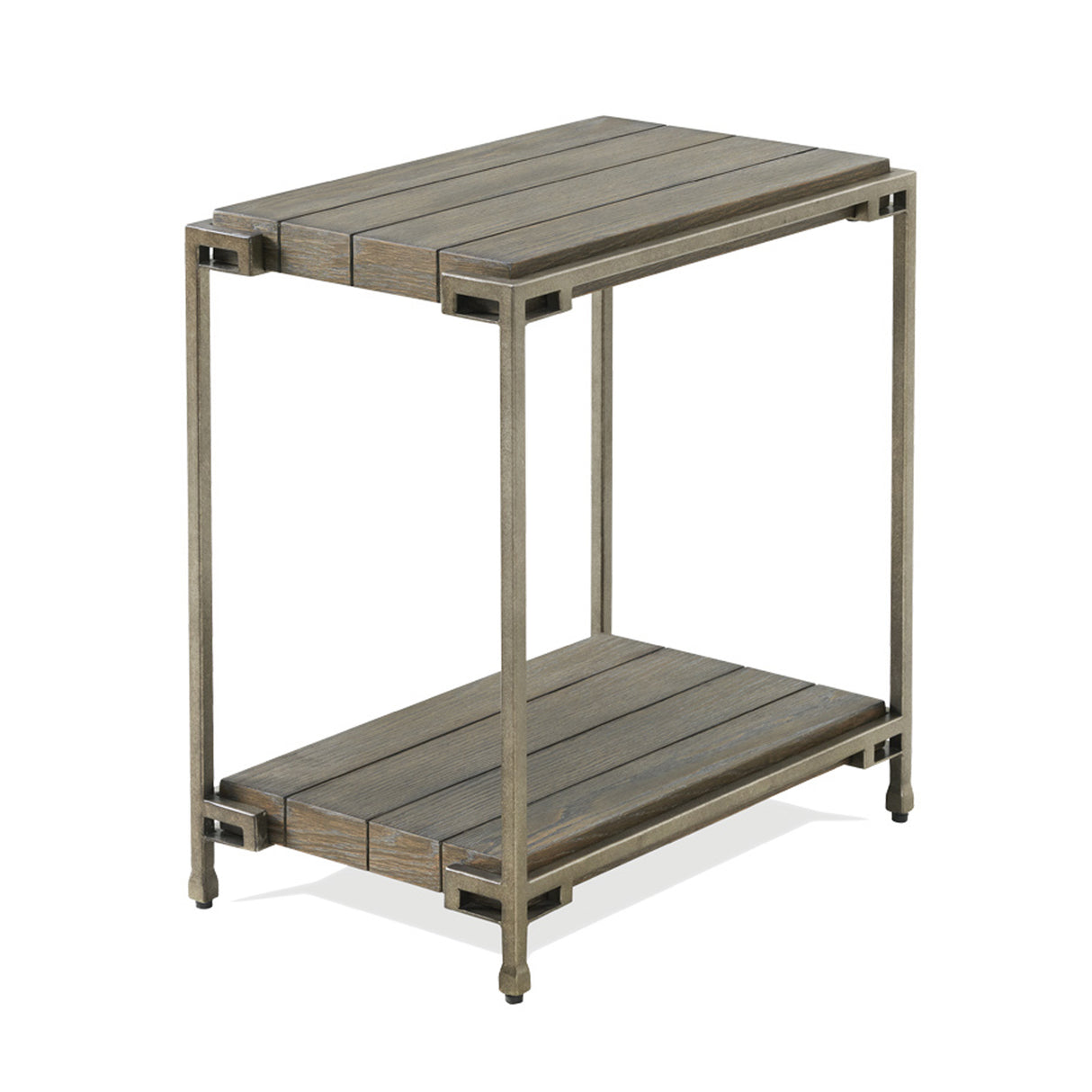 Corbeta Metal Frame Wood Living Room Chairside Table