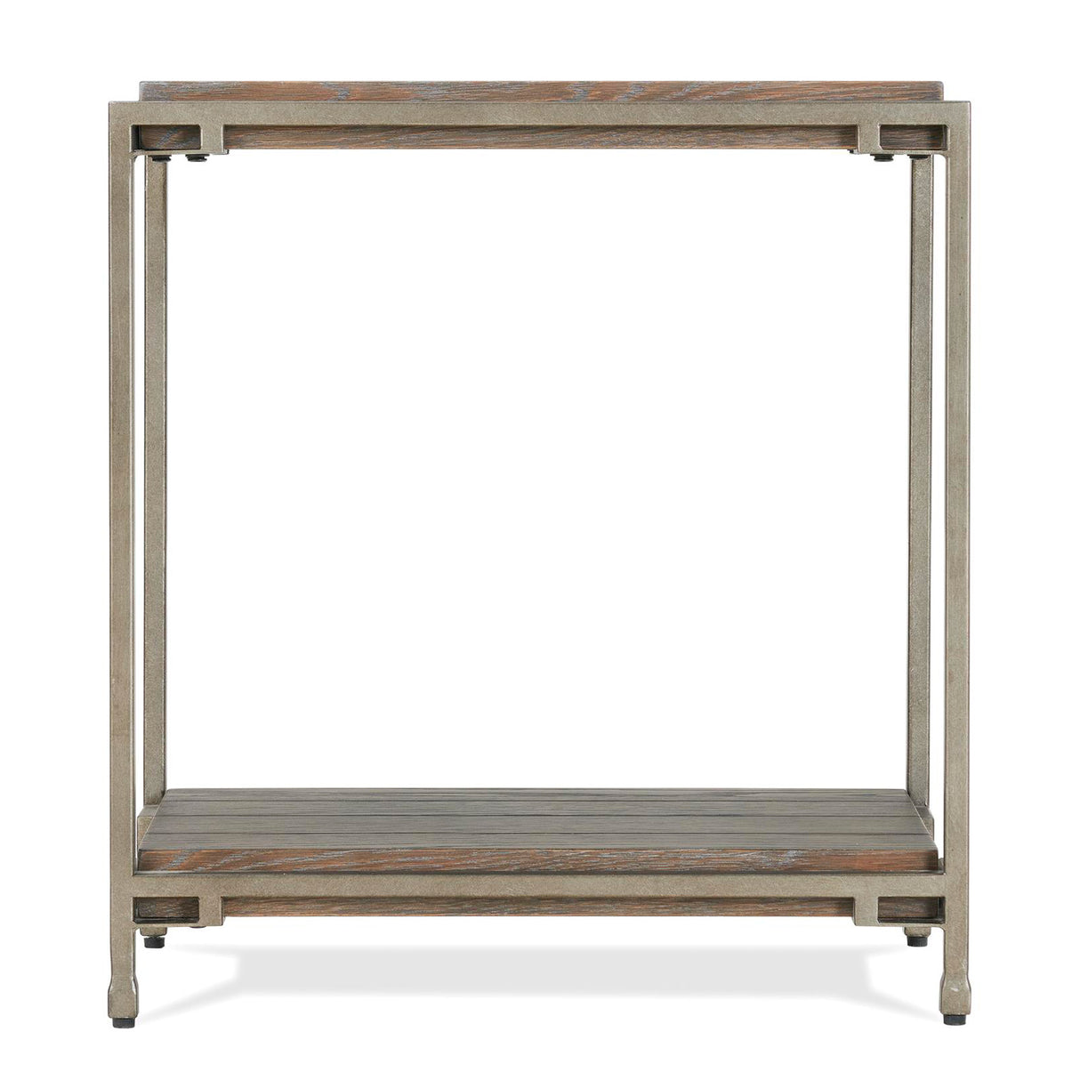 Corbeta Metal Frame Wood Living Room Chairside Table