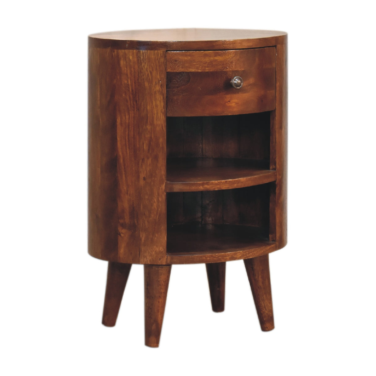 Solid Wood Cortez Nightstand - Chestnut Finish