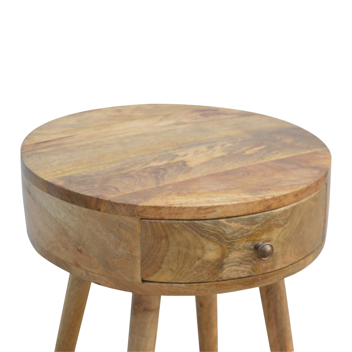 Nordic Circular Shaped Bedside, 1-Drawer