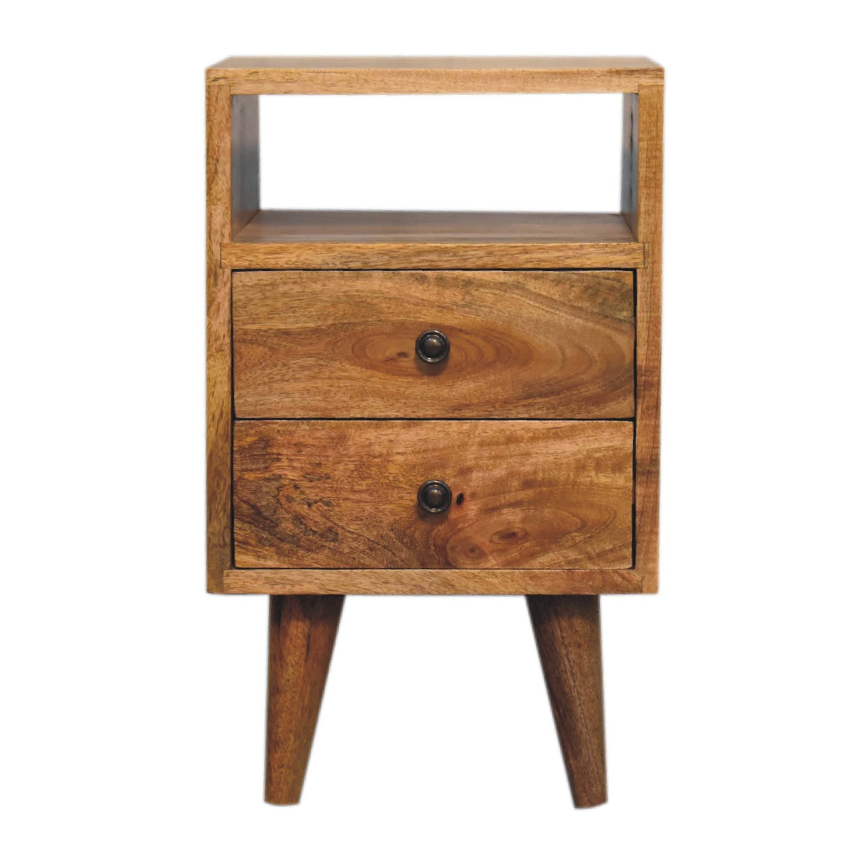 Solid Wood Mini Oak-ish Classic Nightstand