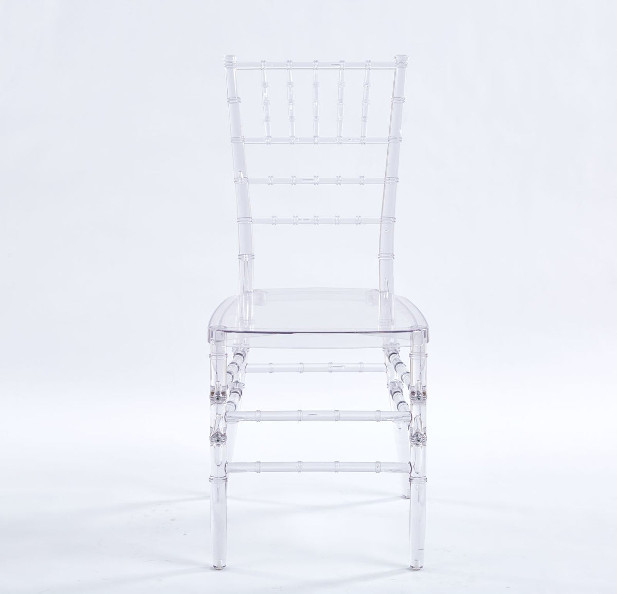 Transparent Plastic Dining Chair Set of 4 with 220 lb Capacity