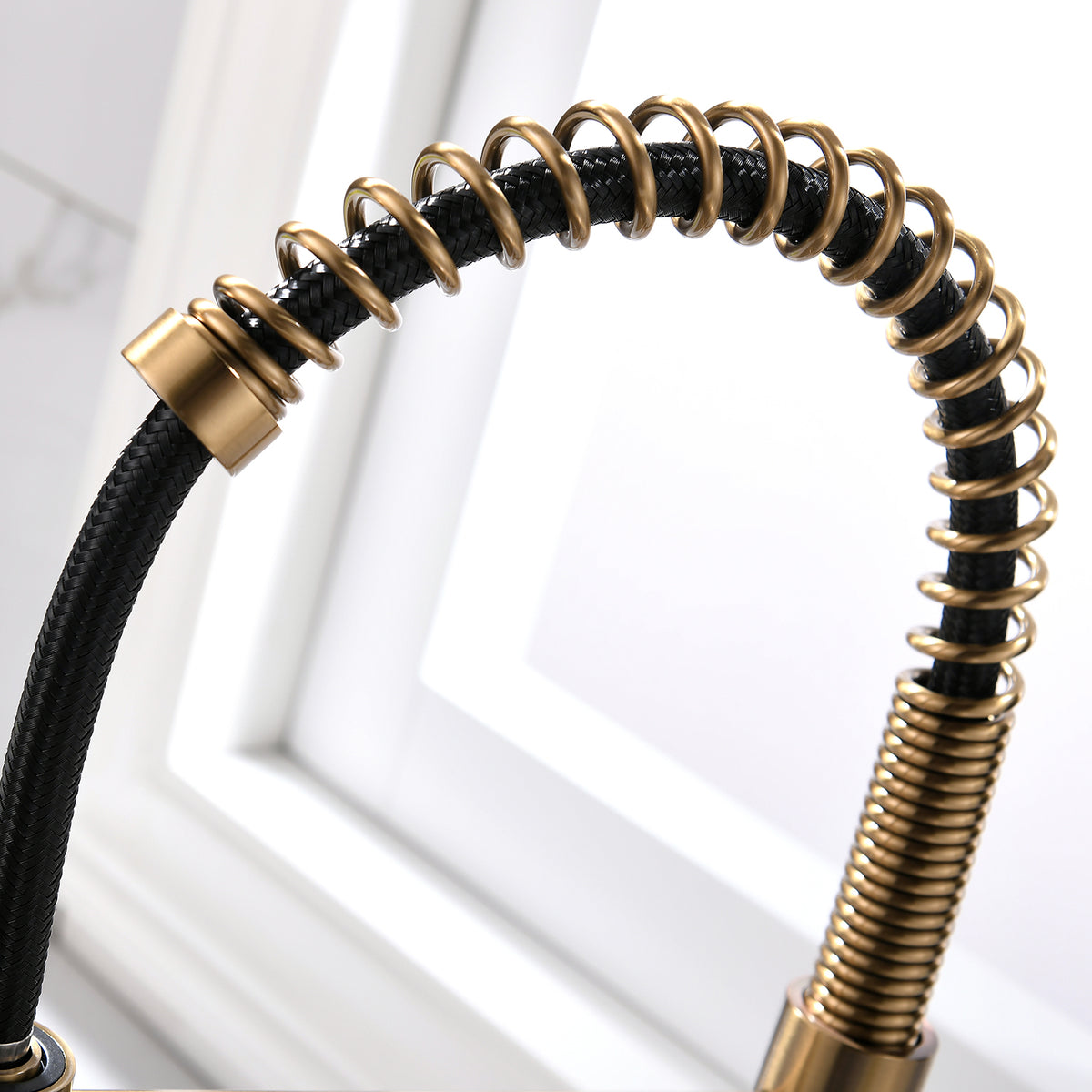 Commercial Brushed Nickel Kitchen Faucet with Pull Down Sprayer