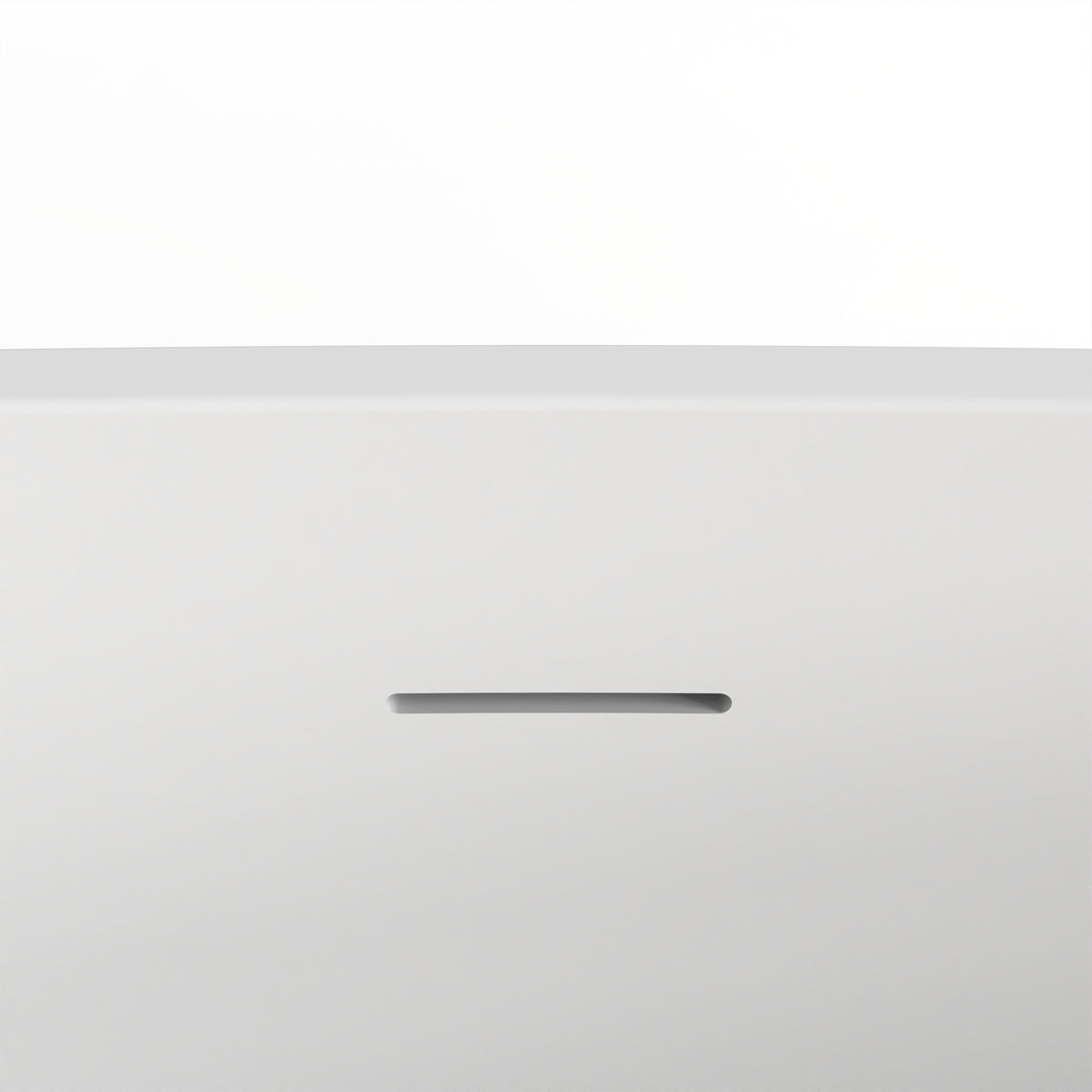 65 Inch Freestanding Solid Surface Soaking Bathtub