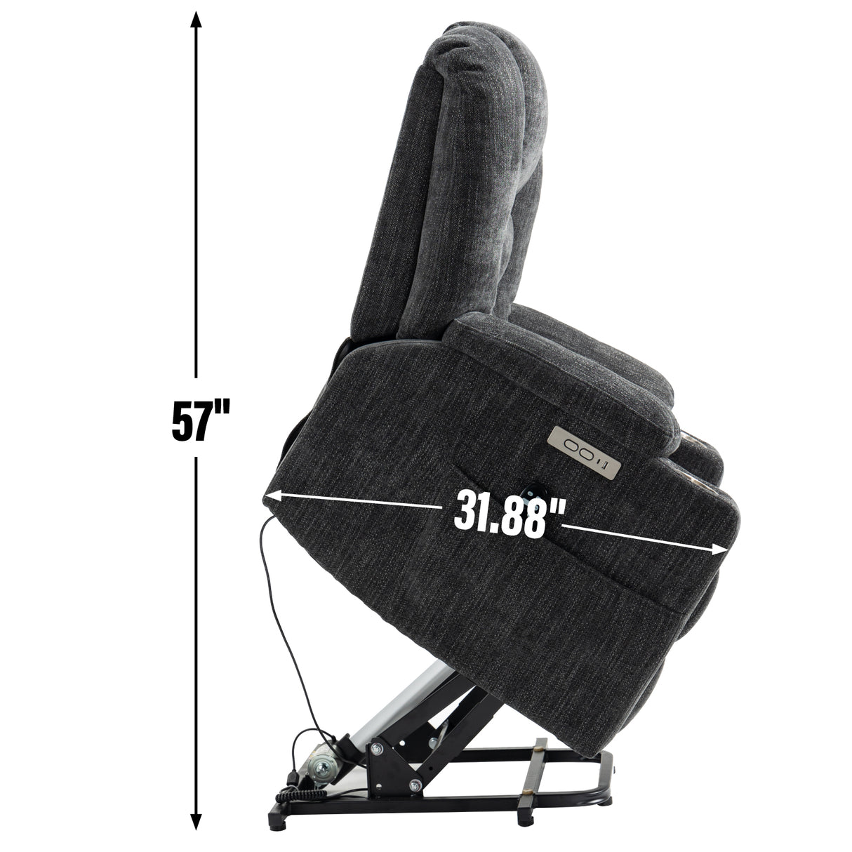 Large Power Lift Recliner Chair with Massage and Heat