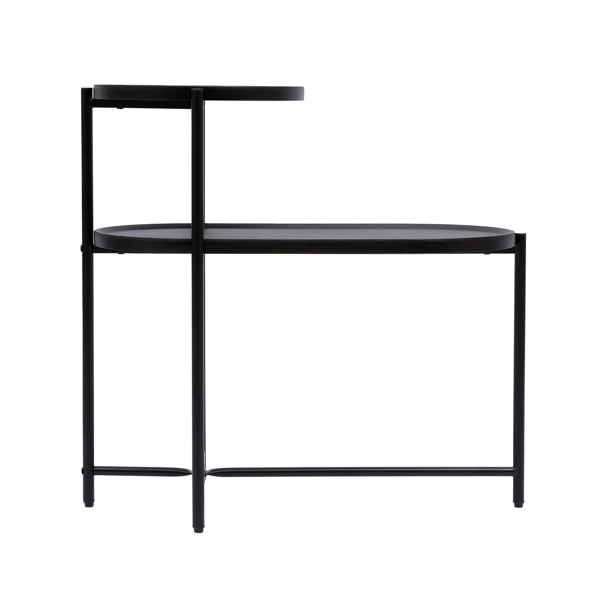Round Coffee Table with Storage Tray