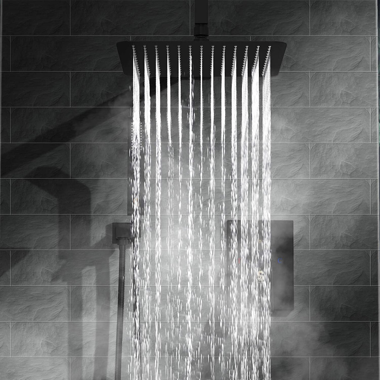 10 Inch Shower Head Bathroom Luxury Rain Mixer Shower Complete Combo Set