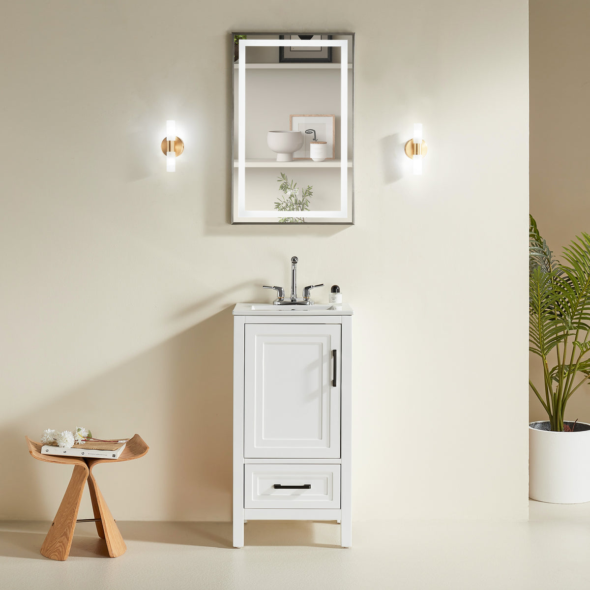 Fully Assembled 18'' Bathroom Vanity