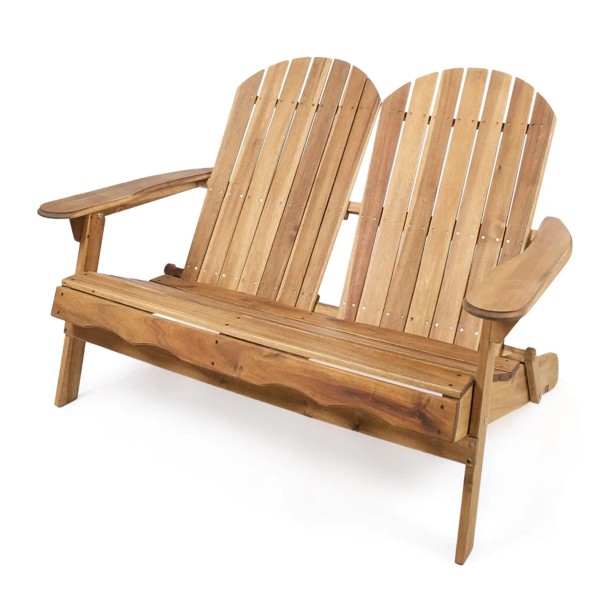 Outdoor Adirondack Rocking Loveseat With Hand Crafted Details - Best Buy Furniture