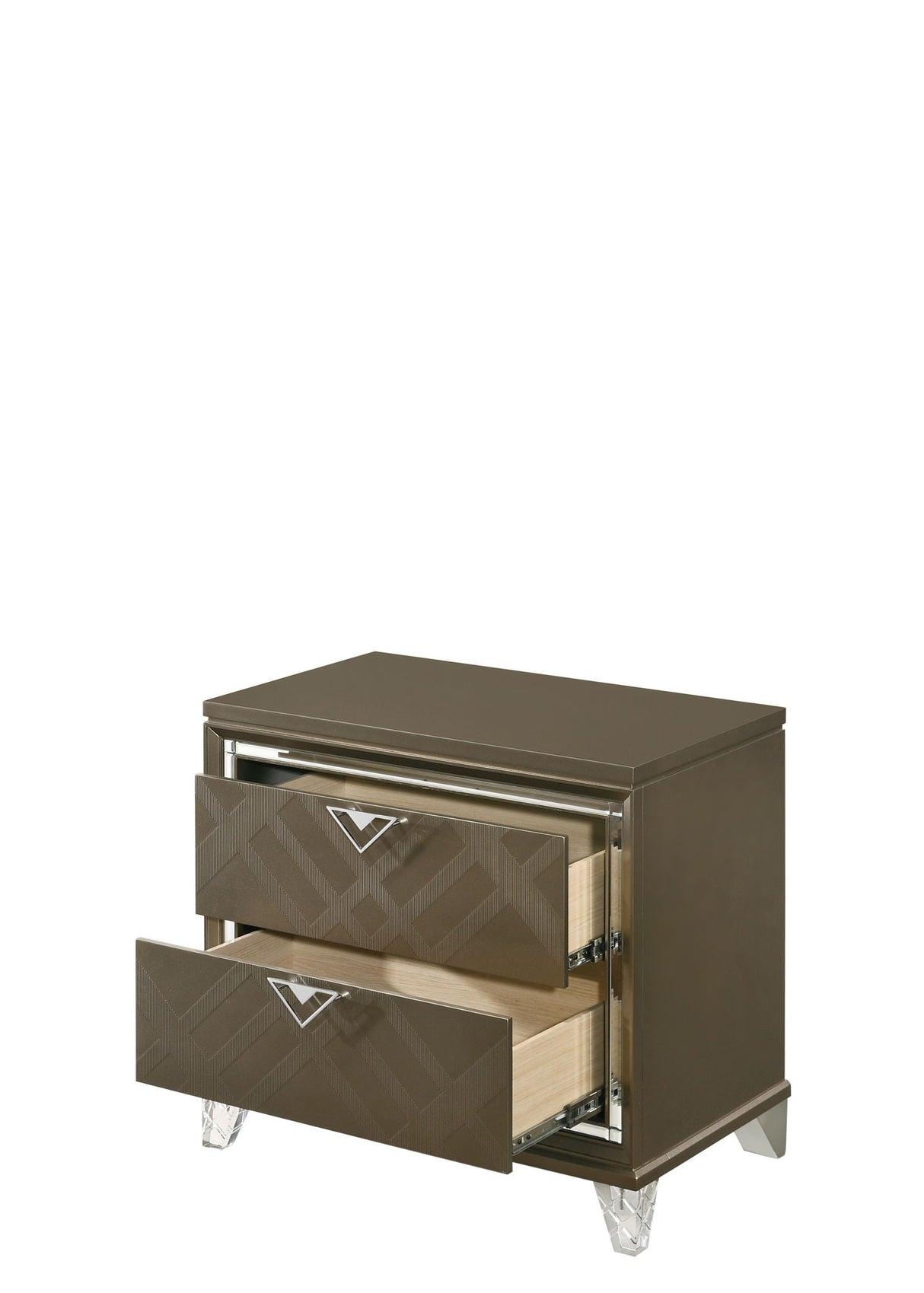 Skylar - Nightstand - Champagne - Best Buy Furniture