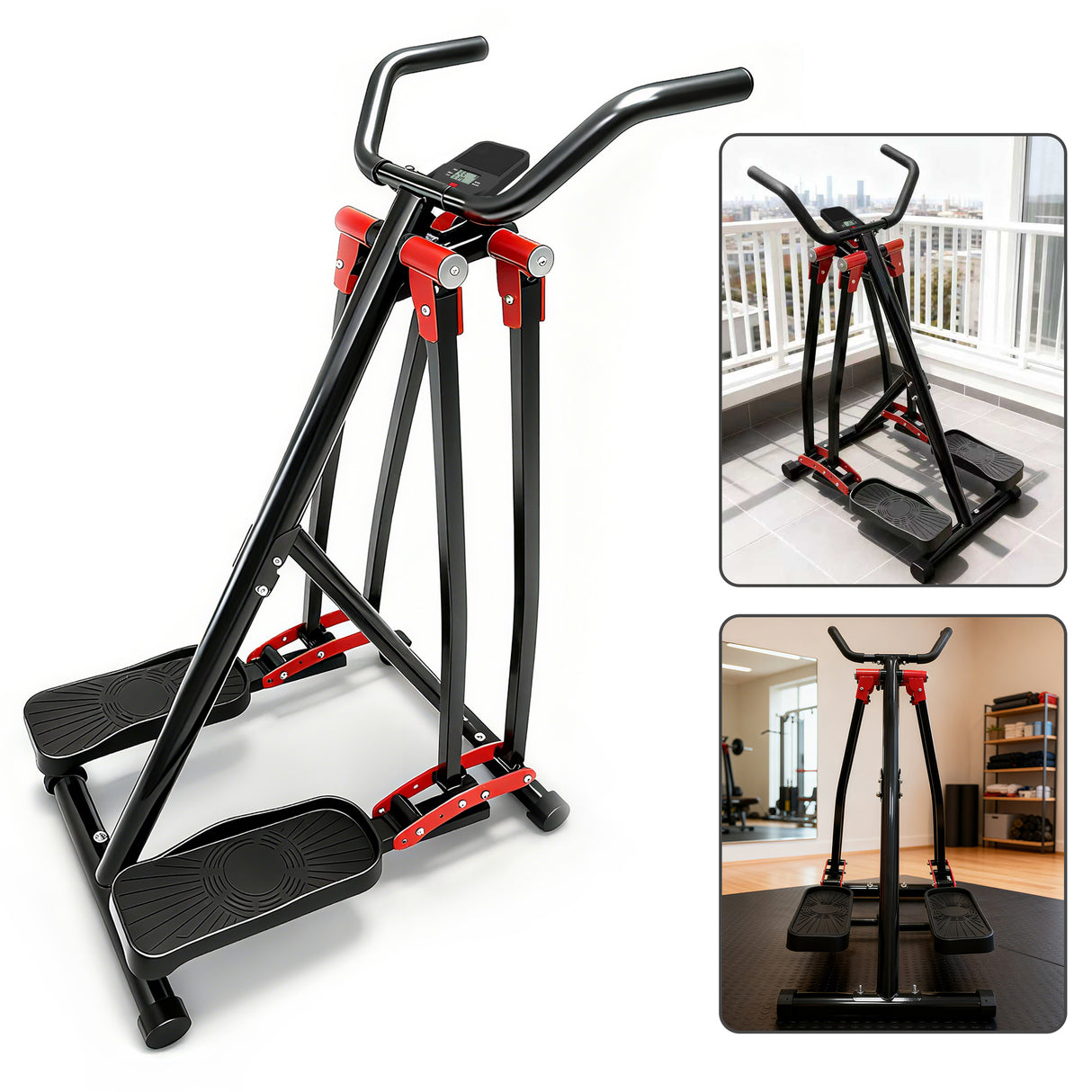 Air Walking Elliptical Machine - Foldable Cardio Cross Trainer