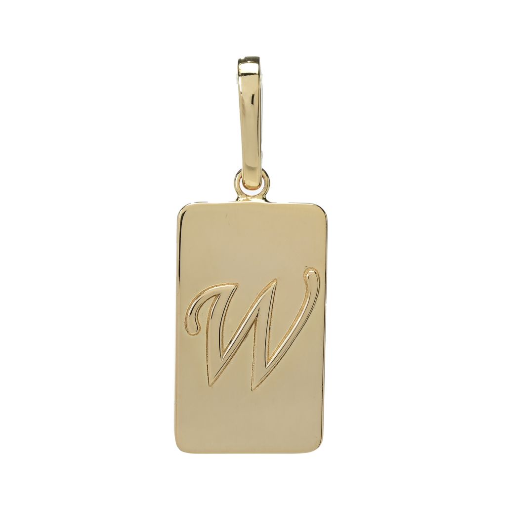 Toscana Italiana 18K Gold Plated Choice of Initial Enhancer Pendant