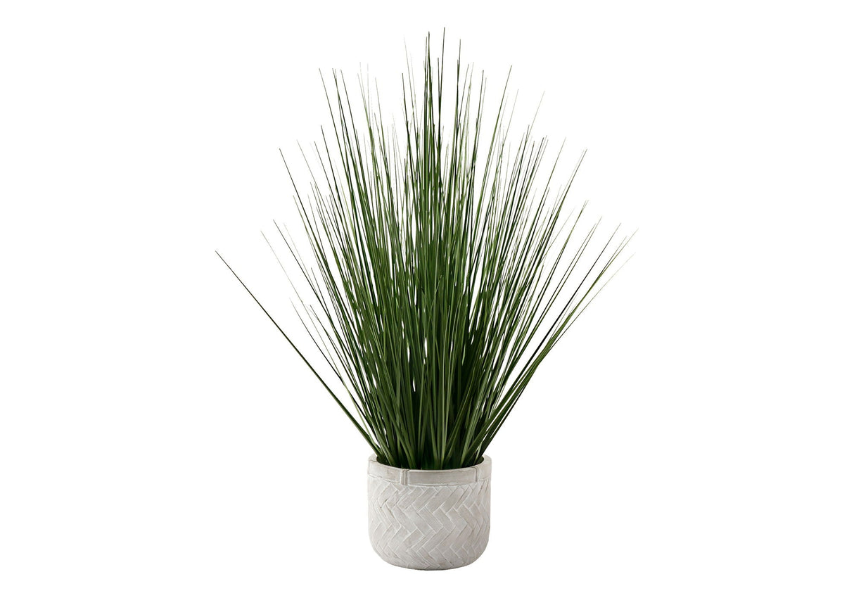 21" Tall, Artificial Plant, Grass, Indoor, Faux, Fake, Table, Greenery, Potted, Real Touch, Decorative - Green / White - Best Buy Furniture