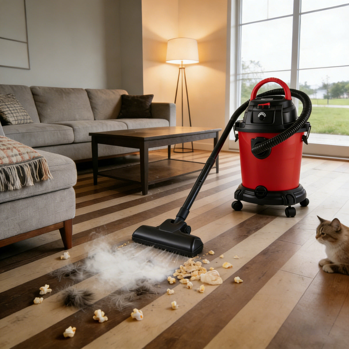 Wet Dry Vac, 5 Gallon, 4.3 Peak HP