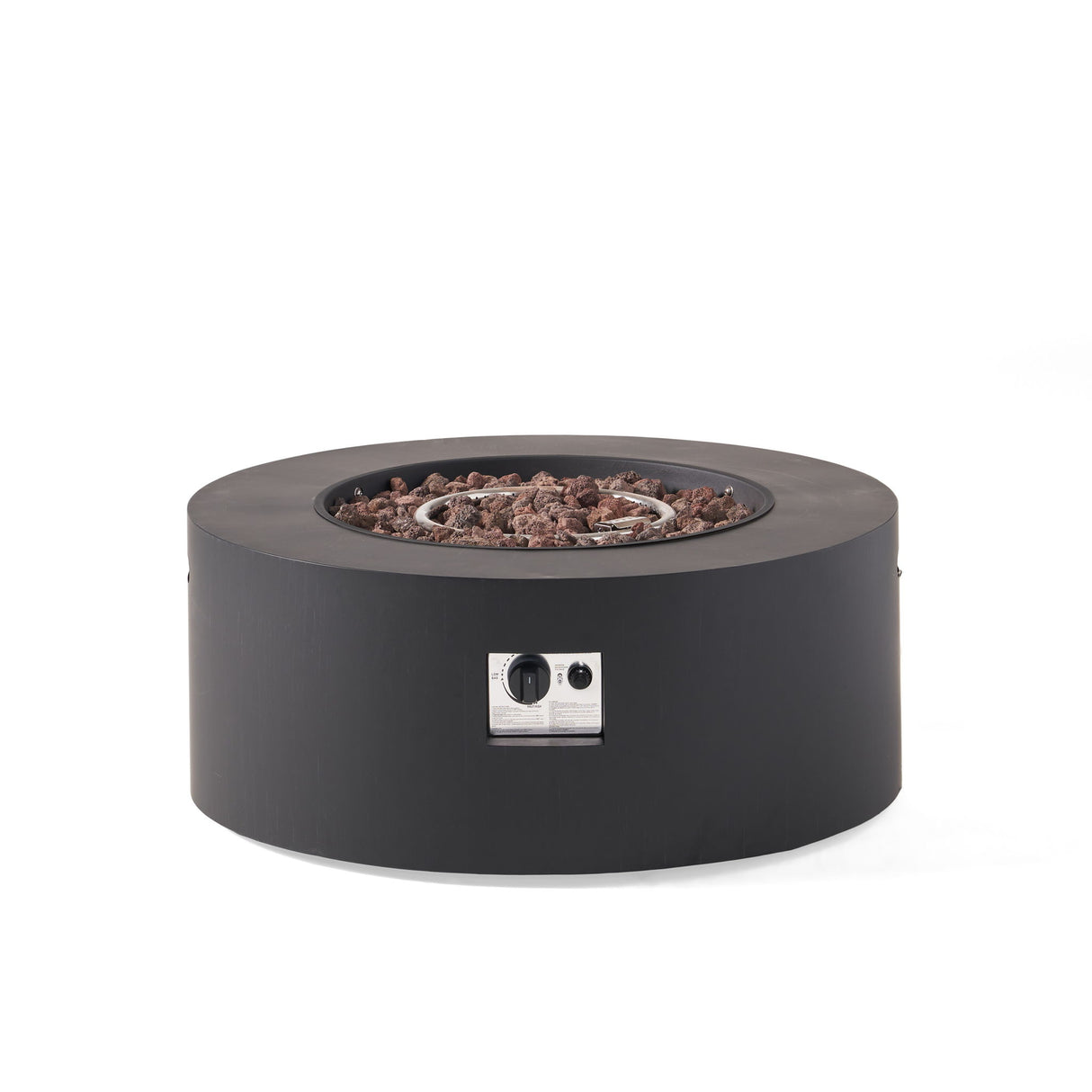 Round Iron Fire Pit With 40, 000 Btu