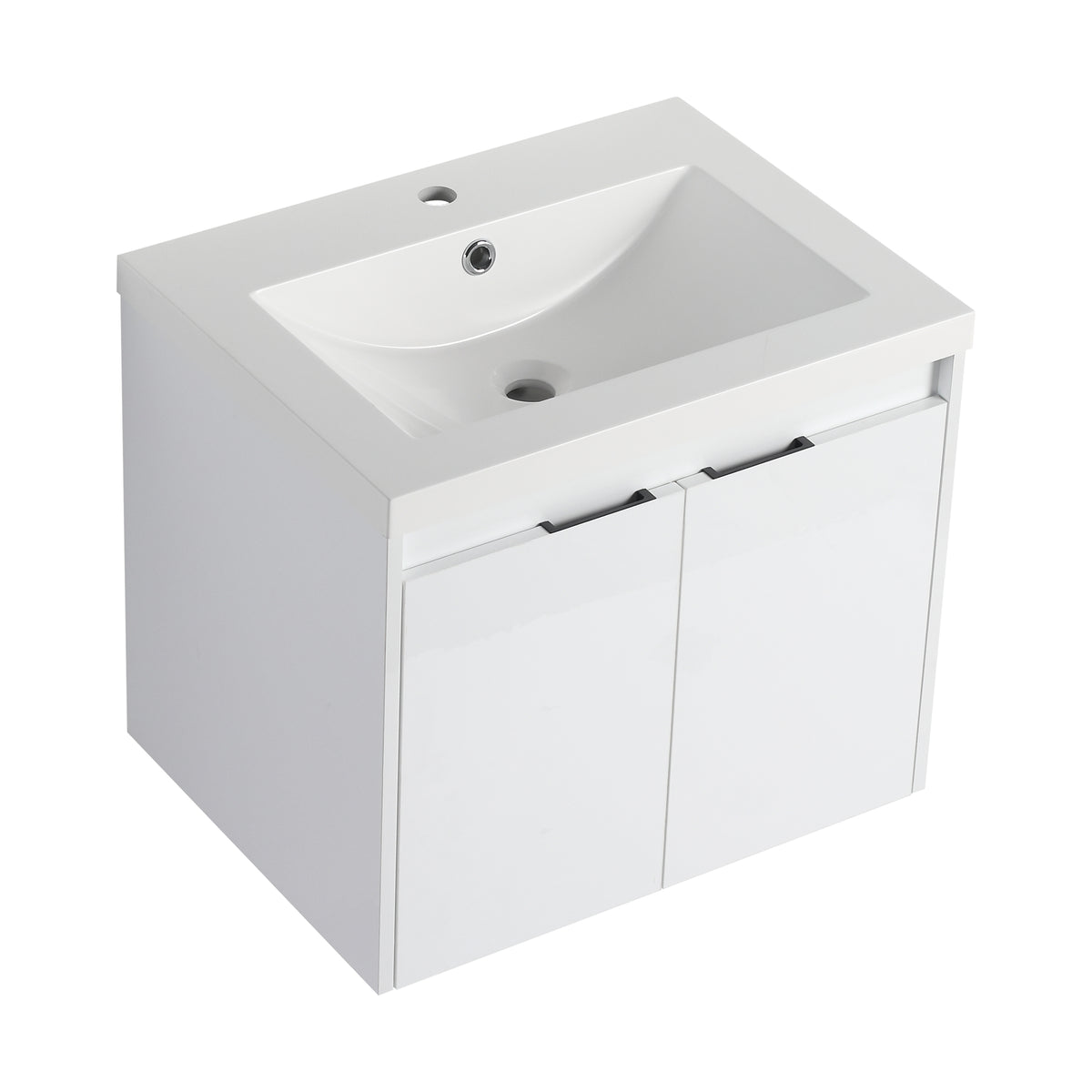 24" Bathroom Vanity With Resin Sink