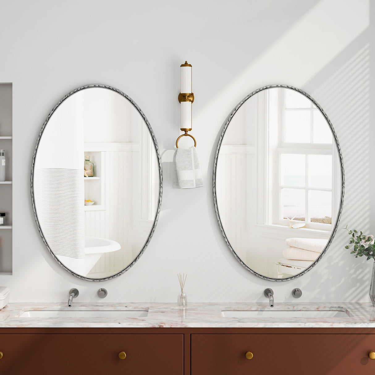 Art Oval Retro Mirror, Wall Hanging