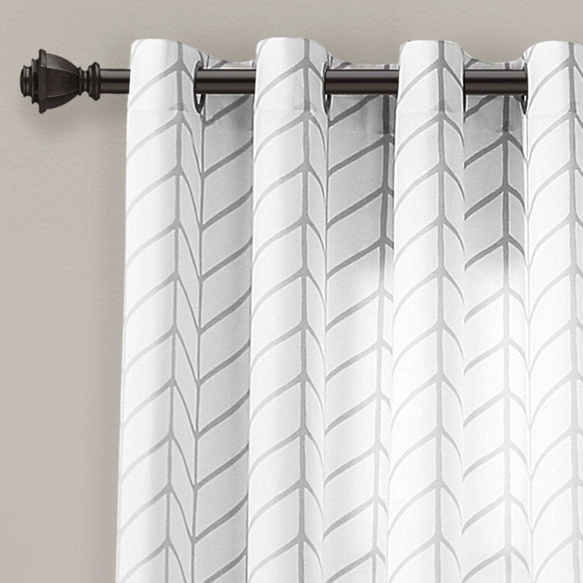 LushDecor Calia Chevron Geo Window Curtain Panels Set - view 9