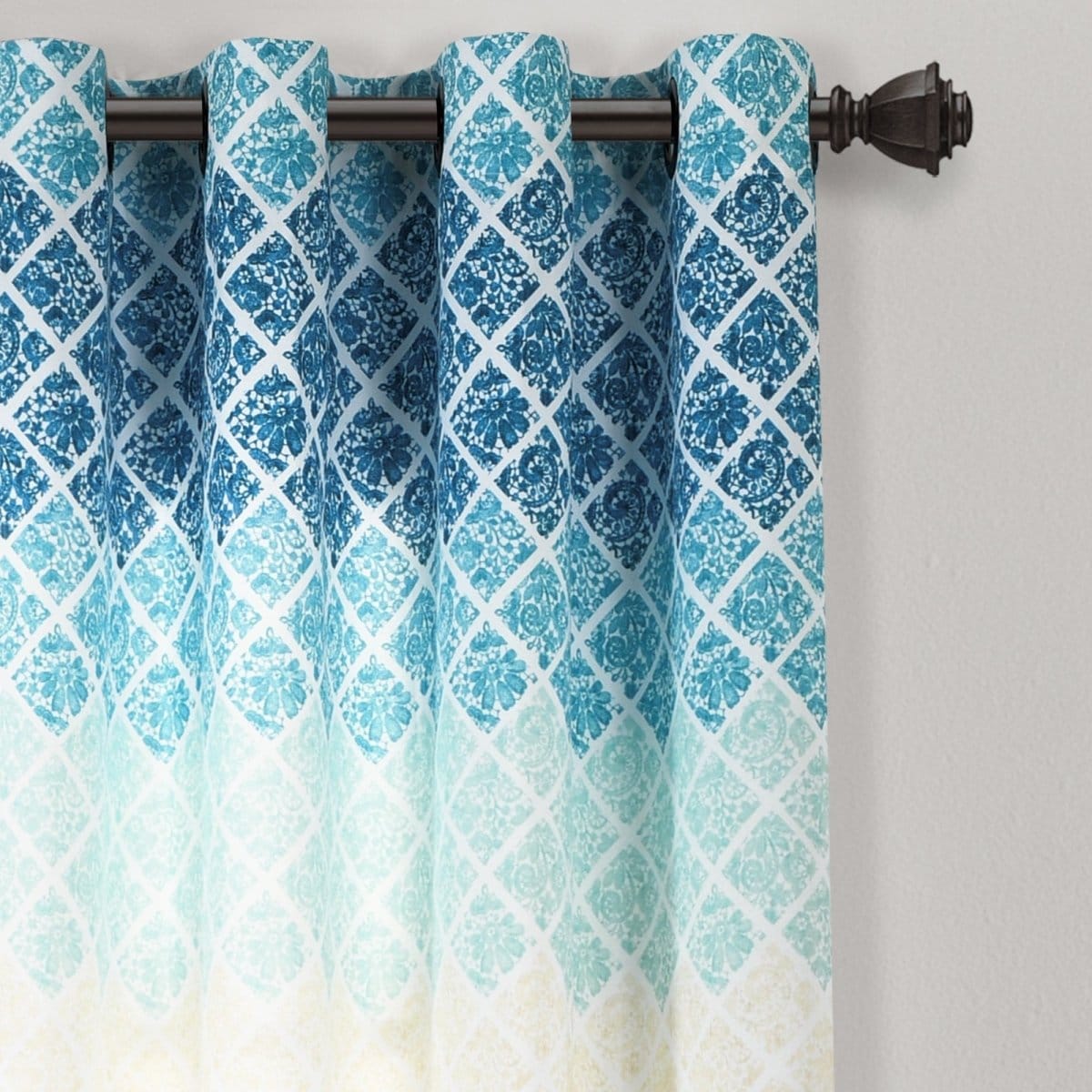 LushDecor Medallion Ombre Window Curtain Panel Set - view 5
