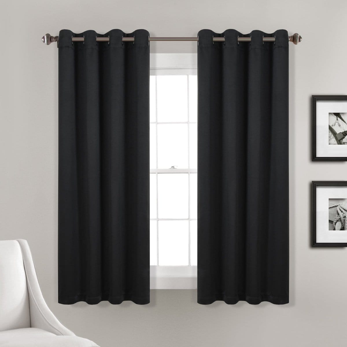 LushDecor Insulated Grommet Blackout Window Curtain Panel Set