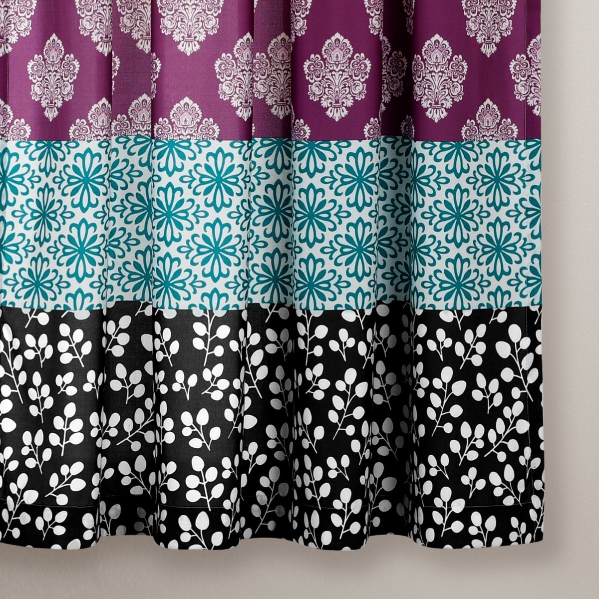 Bohemian Stripe Window Curtain Panel Set