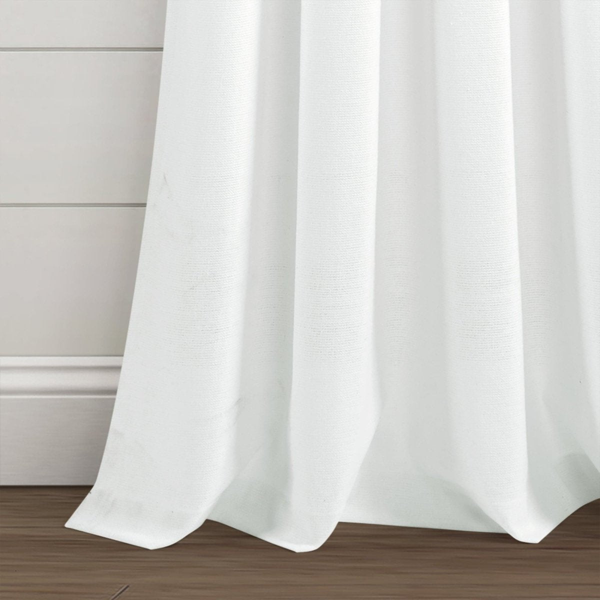 Farmhouse Boho Stripe Woven Tassel Recycled Cotton Window Curtain Panel Set