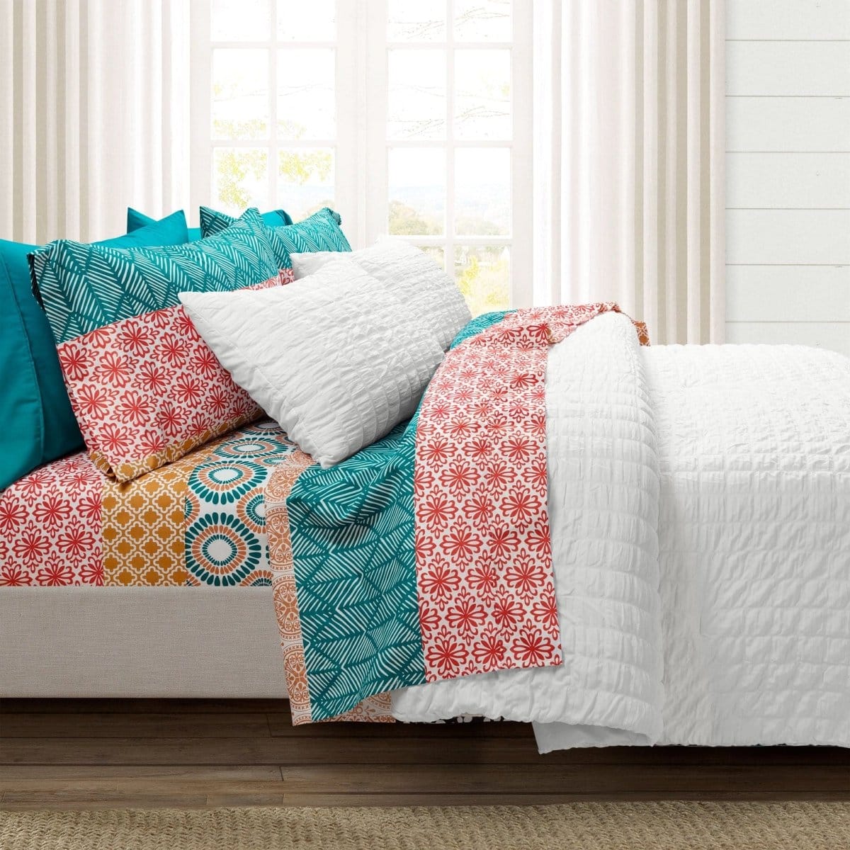 LushDecor Crinkle Textured Dobby Comforter Set - view 24