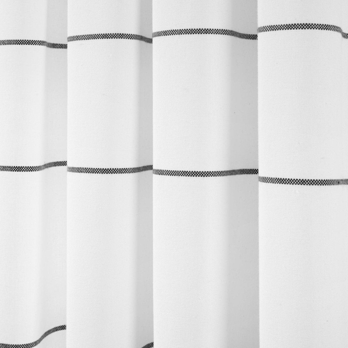 Farmhouse Boho Stripe Woven Tassel Recycled Cotton Window Curtain Panel Set