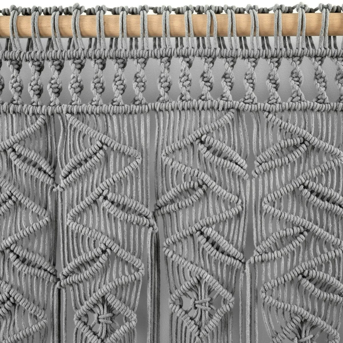 LushDecor Boho Macrame Leaf Cotton Valance - view 4