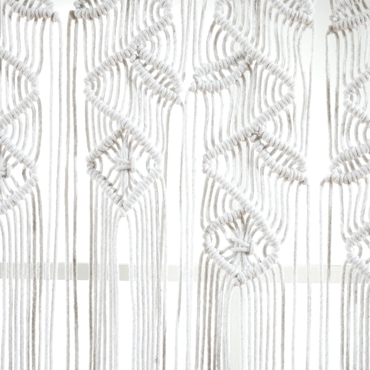 LushDecor Boho Macrame Leaf Cotton Valance - view 11