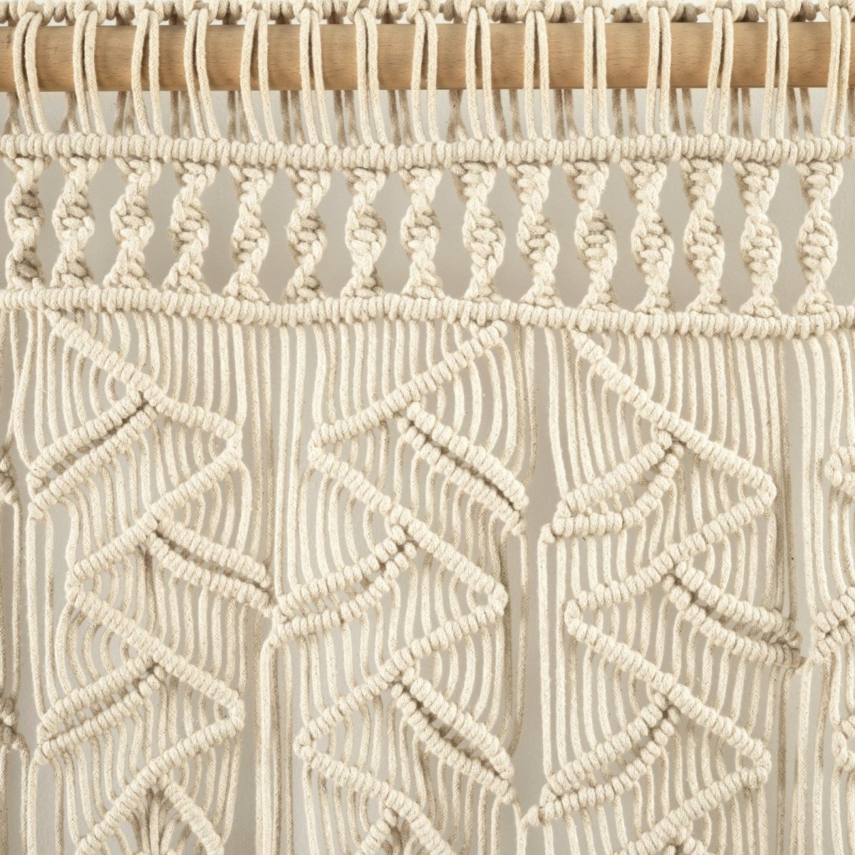 LushDecor Boho Macrame Leaf Cotton Valance - view 14