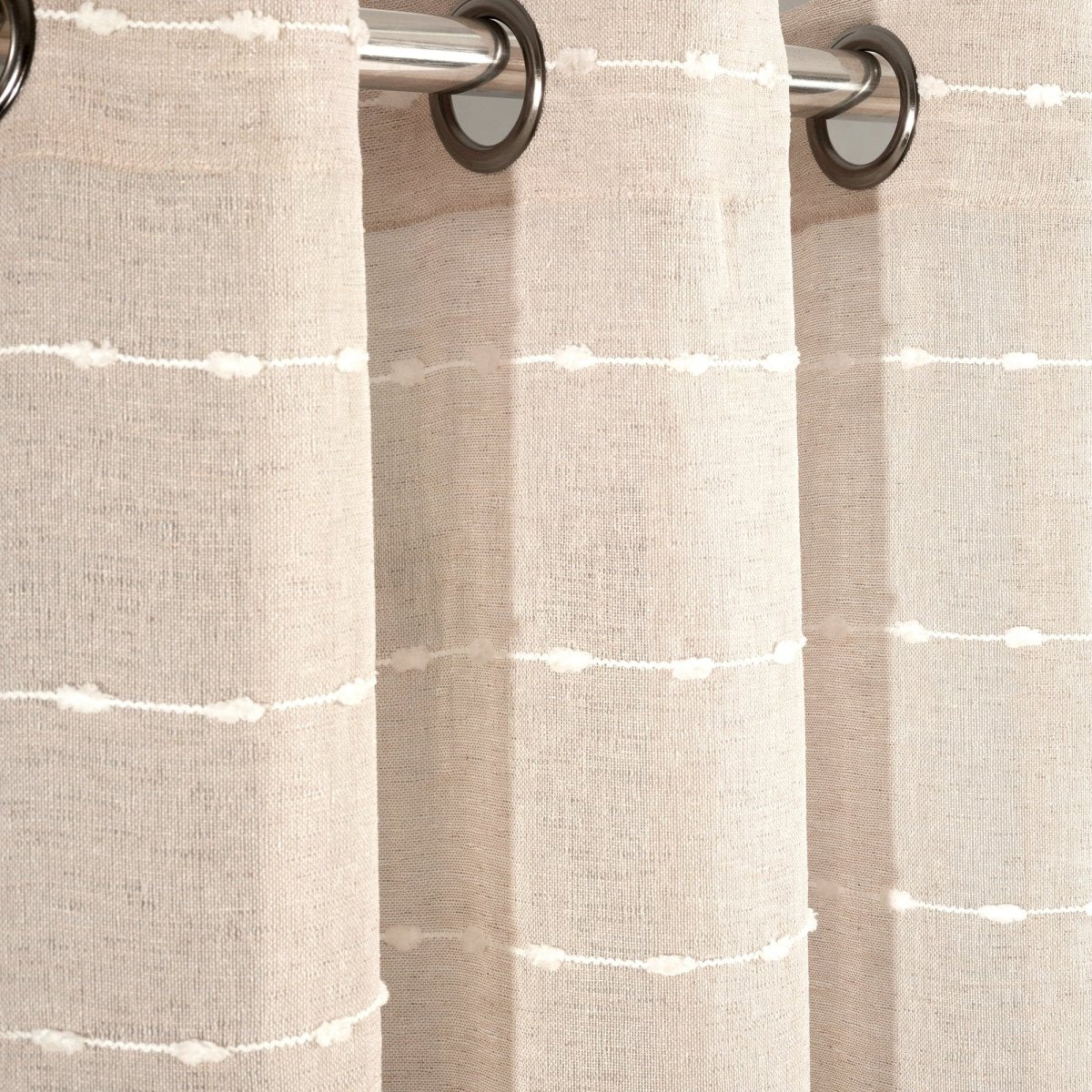 LushDecor Farmhouse Textured Grommet Sheer Ultra Wide Window Curtain Panel - view 17