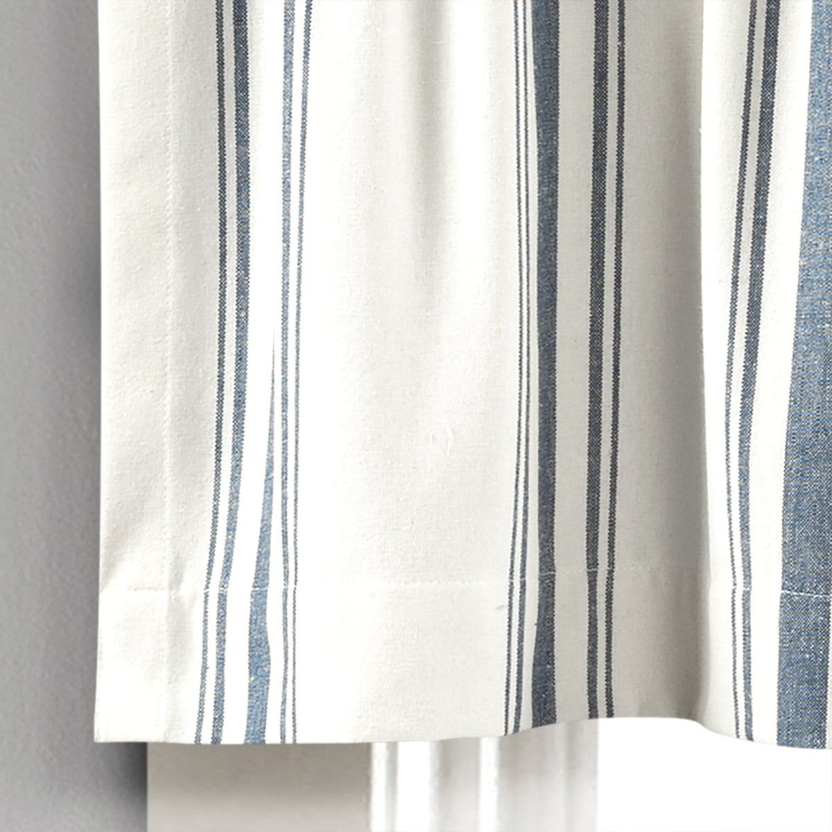 LushDecor Farmhouse Stripe Yarn Dyed Recycled Cotton Blend Valance - view 3