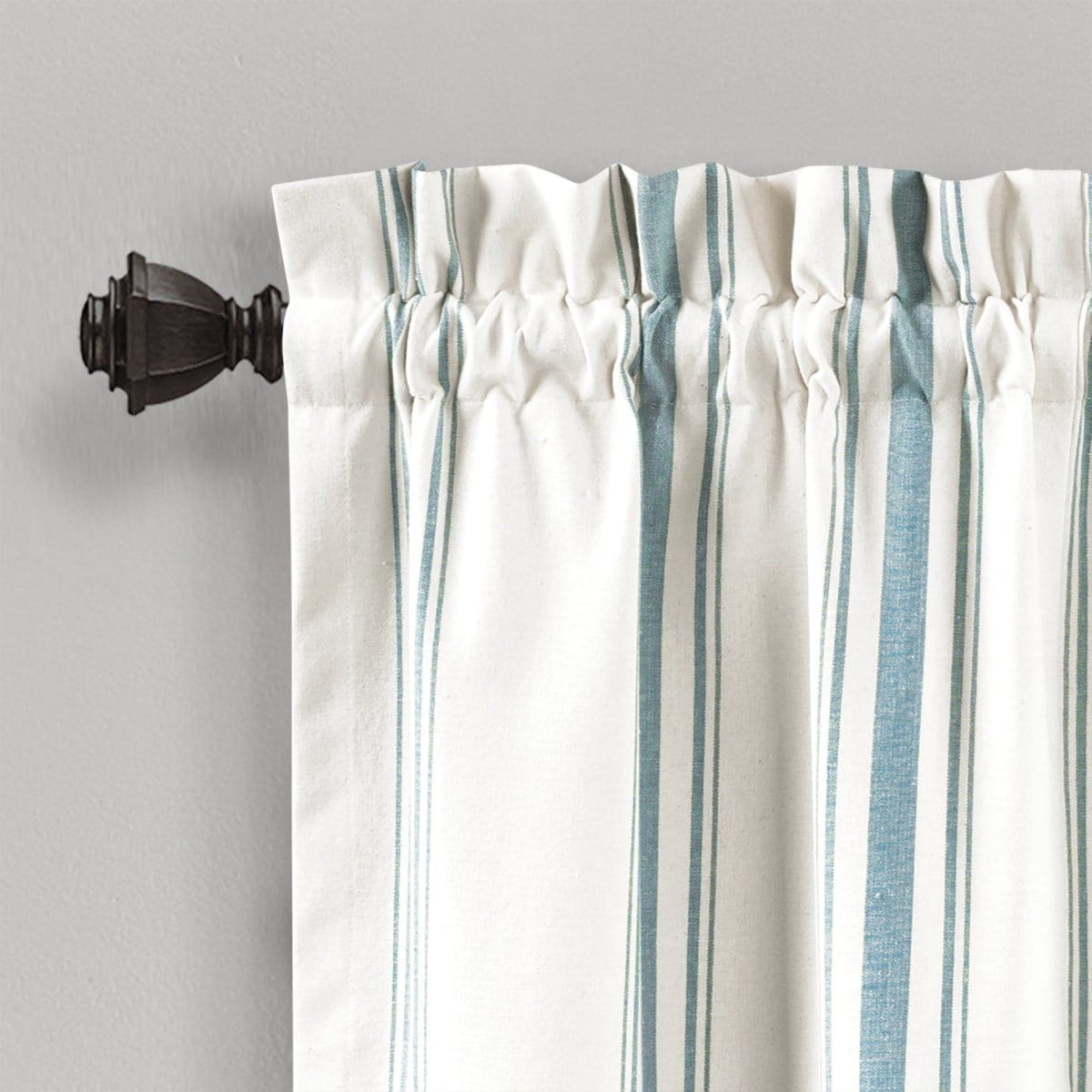 LushDecor Farmhouse Stripe Yarn Dyed Recycled Cotton Blend Valance - view 13