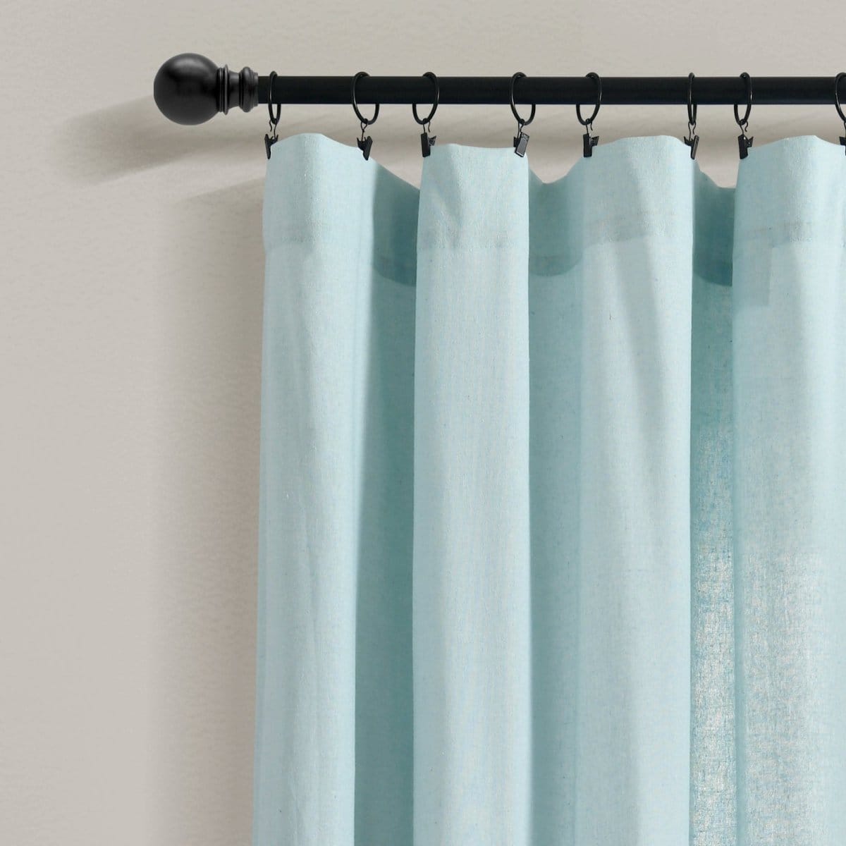 LushDecor Linen Button Botanical Garden Window Curtain Panel