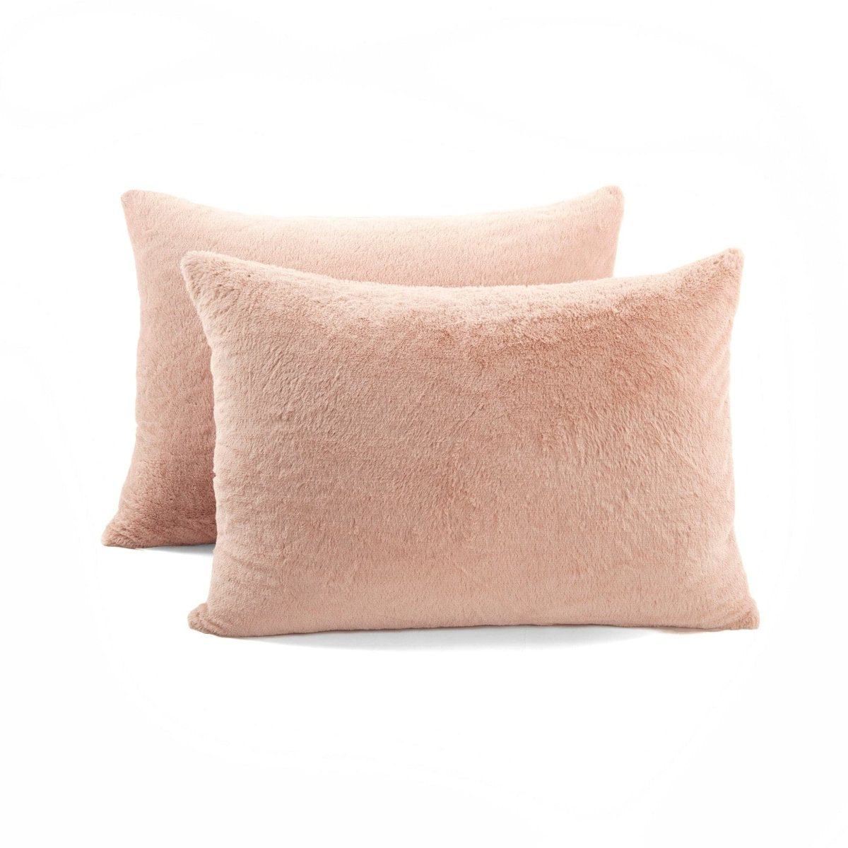 LushDecor Modern Solid Ultra Soft Faux Fur Comforter Bed In A Bag - view 6