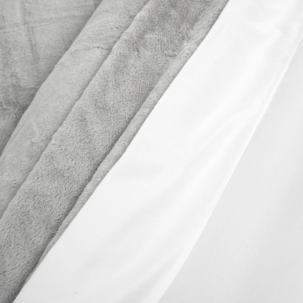 LushDecor Modern Solid Ultra Soft Faux Fur Comforter Bed In A Bag - view 9