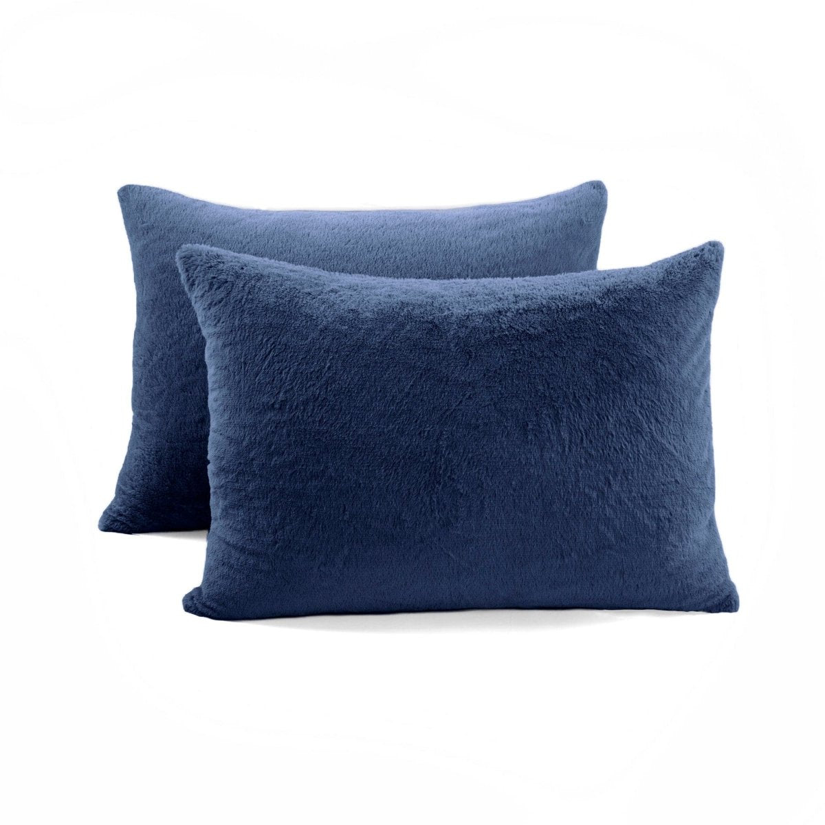 LushDecor Modern Solid Ultra Soft Faux Fur Comforter Bed In A Bag - view 19
