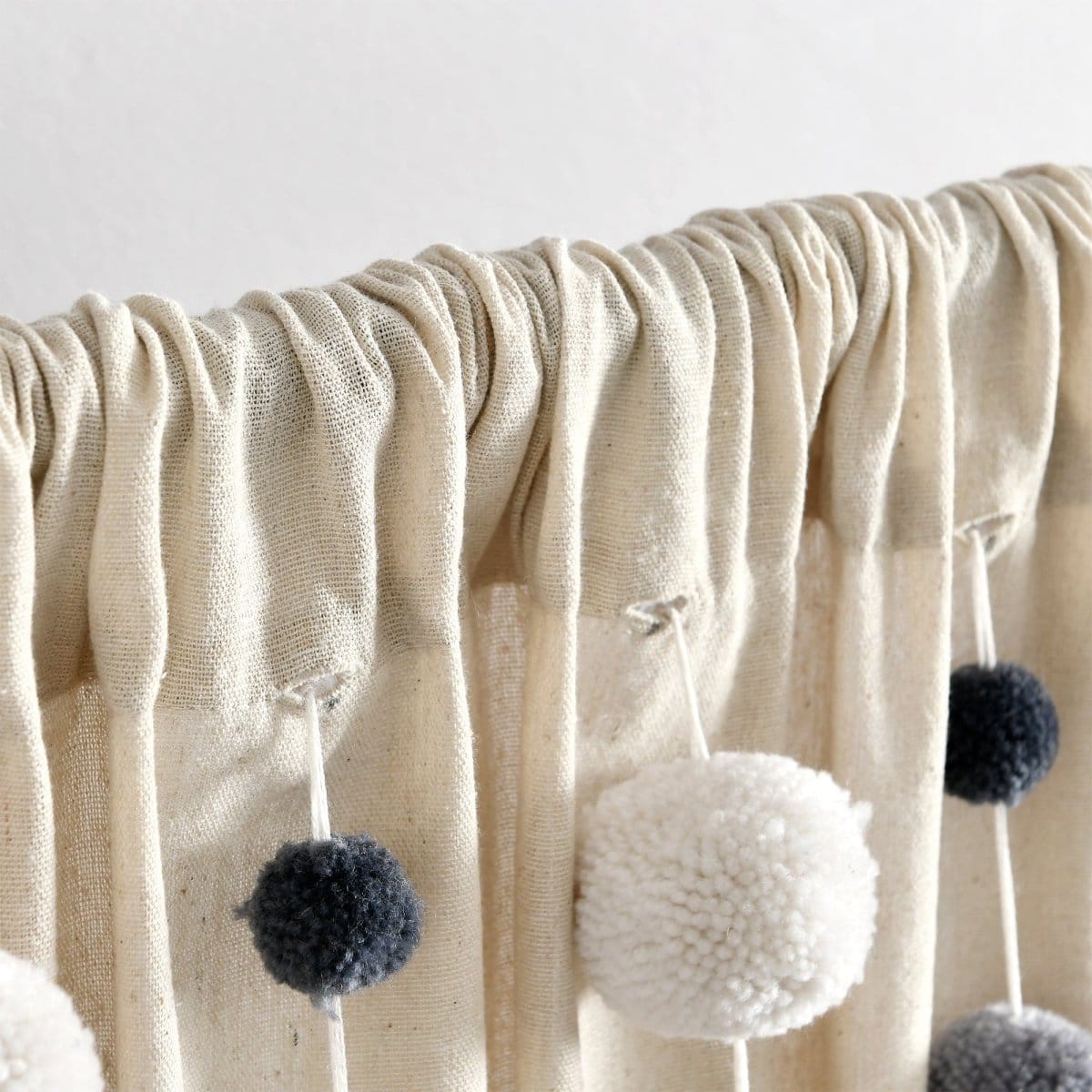 LushDecor Boho Pom Pom Tassel Faux Linen Window Curtain Panel - view 54