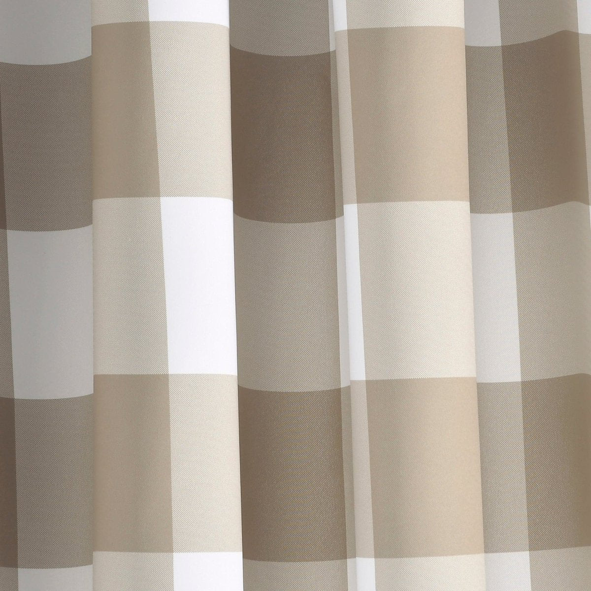 LushDecor Kelly Checker Light Filtering Window Curtain Panel Set - view 7