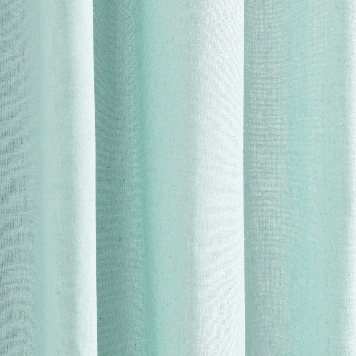 Modern Faux Linen Embroidered Edge Window Curtain Panel Set with Attached Valance