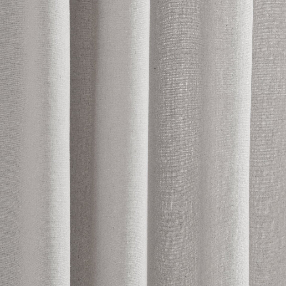 Modern Faux Linen Embroidered Edge Window Curtain Panel Set with Attached Valance