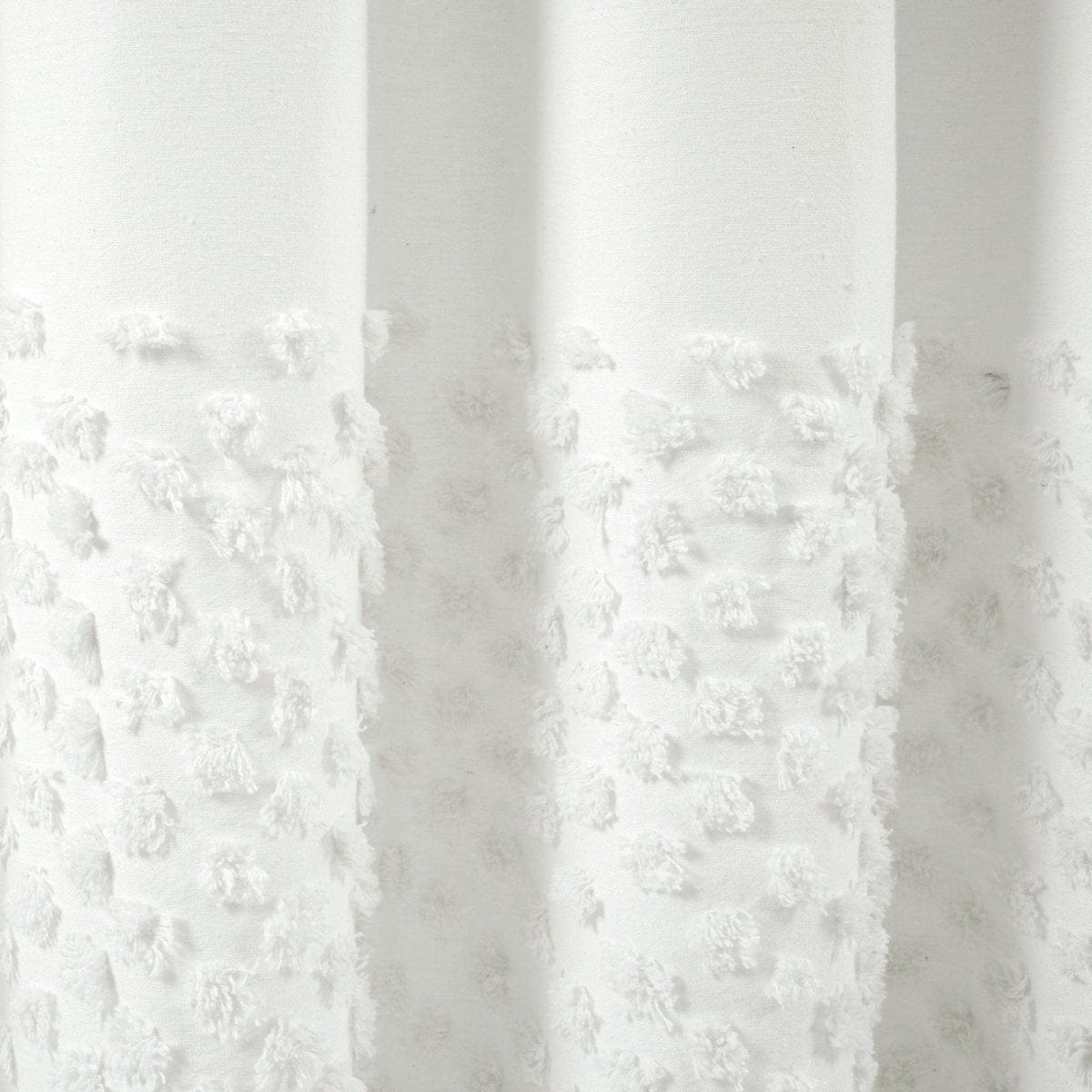 LushDecor Boho Polka Dot Yarn Dyed Recycled Cotton Blend Shower Curtain - view 3
