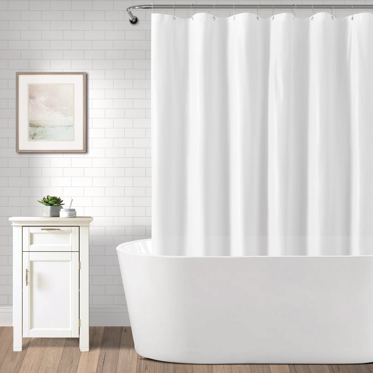 Mildew-Resistant Shower Curtain Liner 71" x 71"