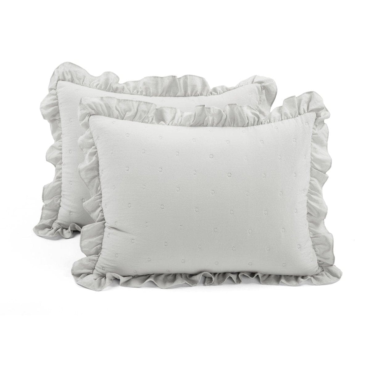 LushDecor Reyna Ruffle Reversible Oversized 3 Piece Quilt Set - view 6