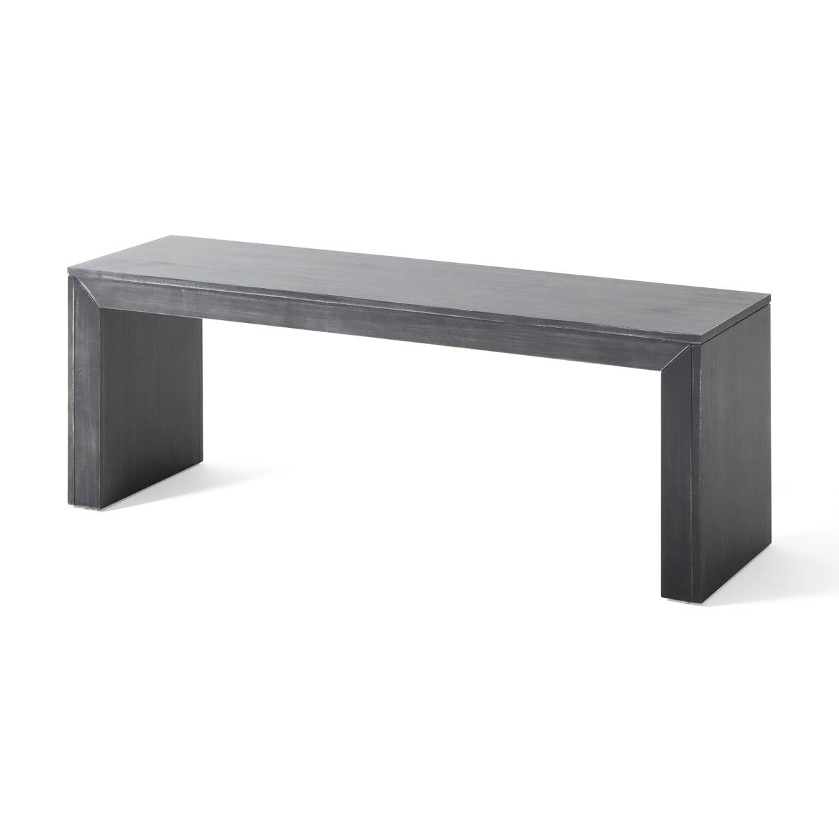 Acacia Wood Dining Bench, Grey and Taupe
