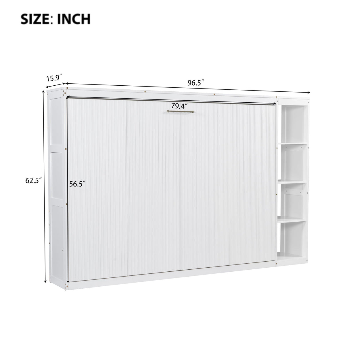 Murphy Bed With Bookshelf And Storage
